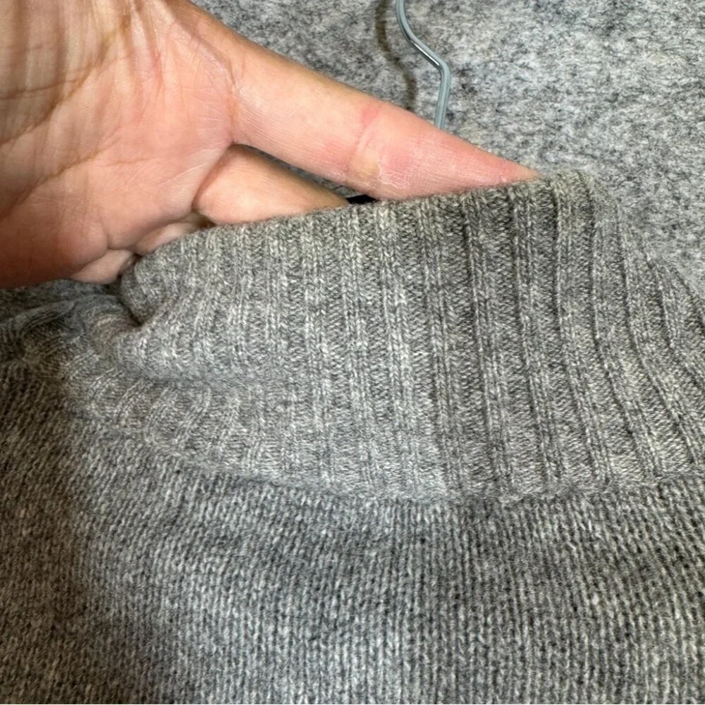 Lorenzo Magni Men's Gray Wool Zip Cardigan Sweater Jacket Made in Italy Size L